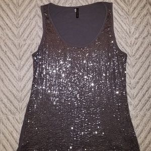 Gray sequins tank top from Maurices